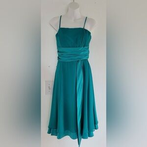 Elegant Teal Evening Dress